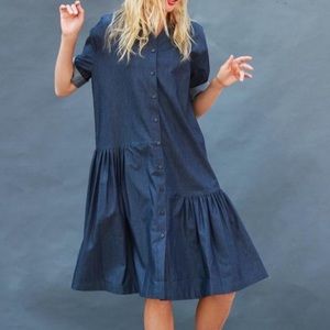 The FrockNYC Asymmetrical blue dress size XS